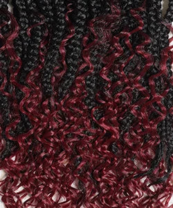 Outre Synthetic Crochet Braids X-Pression Twisted Up 3X Boho Wet N Wavy Vibe Ocean Braid 24"