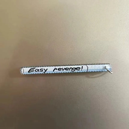 Anime Pixel Style Acrylic Cigarette Keychain | Fan Made Chainsaw Man Easy Revenge Collectible Keychain for Anime Lovers