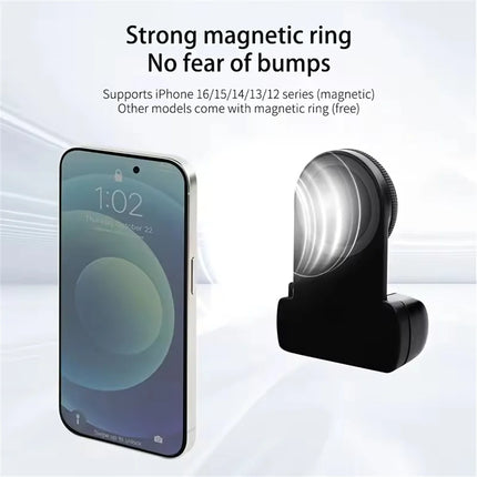 2025 MagSafe Smartphone Camera Shutter Grip Bluetooth Selfie Handle Camera Photo Stabilizer with Fill Light for Iphone Android