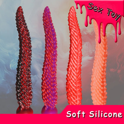 Monster Tentacle Silicone Dildo,Anal Dildo Anal Toys with Strong Suction Cup,Long Butt Plug for G Spot & Prostate Massager,Adult