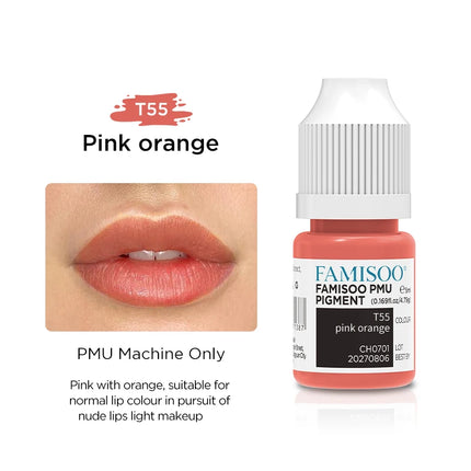 FAMISOO 5ml Tattoo Lip Tattoo Permanent Makeup Eyebrow Lip Liner Cosmetic Tattoo Color Pigment Supplement
