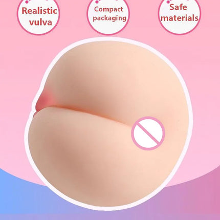 "Juicy Peach" Realistic Silicone Masturbator for Men – Squeezable Adult Sex Toy for Stress Relief