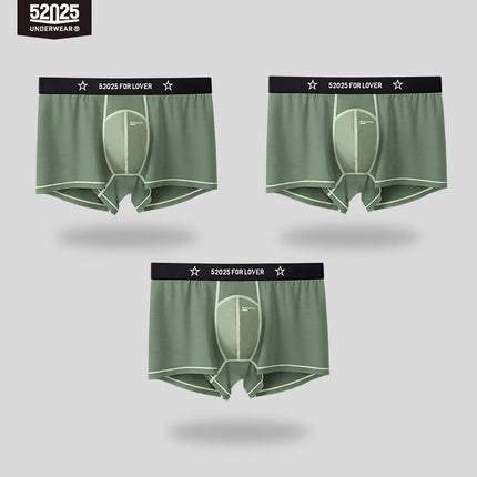 52025 Men's Viscose Boxers – 3D Capsule Support Pouch with Breathable Comfort, Adaptive Fit, Sculpted Lift and All-Day Comfort