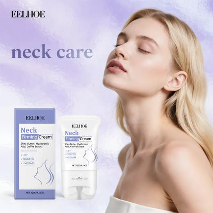 EELHOE Roll-On Firming Neck Massage Cream Daily Hydrating Nourishing Skin Care Lotion, Mild Gentle Moisturizing Care for Neck Area, Effectively Lift & Tighten Sagging Neck Skin, Fade Wrinkles & Fine Lines, Smooth Neck Texture