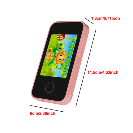 Kawaii Cartoon Kids Smart Toy Phone, Children's Camera, 2.8-Inch Touch Screen, HD Dual Camera, Photo Taking, Photography, Music