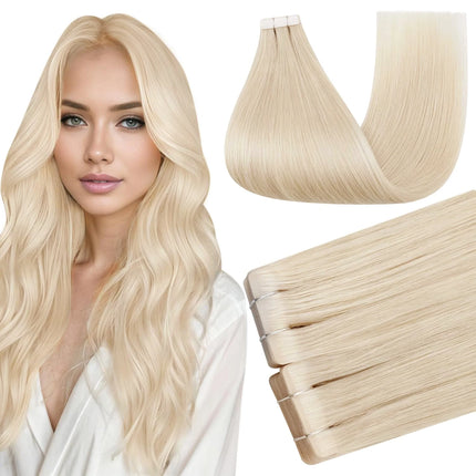 Full Shine Virgin Injection Tape in Human Hair Extensions Invisible Hand Tied Tape in Hair Extension Human Hair Natural Adhesive