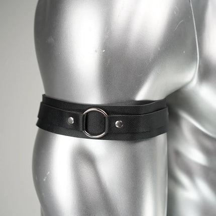 Adjustable Bondage Body Cage Arm Rings Erotic Rave Sexy Men Armband Fetish Gay Harness Belts Cosplay Clubwear Accessories