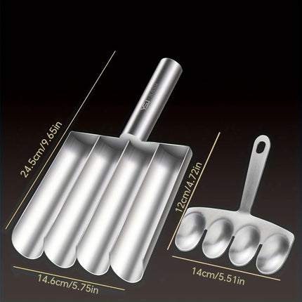 Easy-Release Non-Stick Meatball Maker Set - Manual Meatball Spoon for Effortless Fish Balls-Ideal Kitchen Tool for Home Cooking