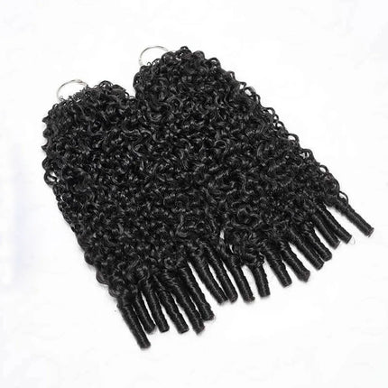 Burmese Curly Feathered Human Crochet Hair For Braiding Boho Braids 100% Human Hair Extensions Miracle Knots Crochet Human Hair
