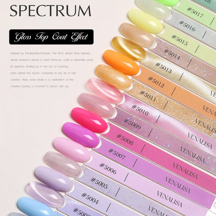 VENALISA 10ml Nail Gel Polish 108Colors HEMA/TPO Free UV LED SoakOff Long Lasting High Gloss Base TopCoat for Salon DIY Manicure