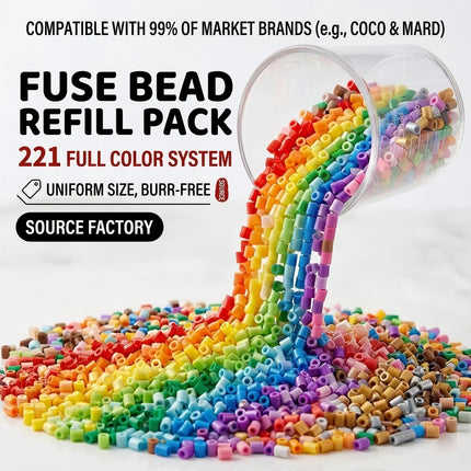 DIY 5mm Fuse Beads Perler Set 221 120 Colors 1000PCS/Color Iron Hama Beads For Kids Puzzles Pixel Art Construction Toys Children