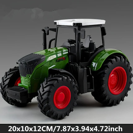 Large Scale Tractor Toys DIY Farmer Car Playset Toy Transport Trailer Engineering Birthday Gifts