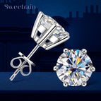 6 Prong Silver / 2ct and 2ct