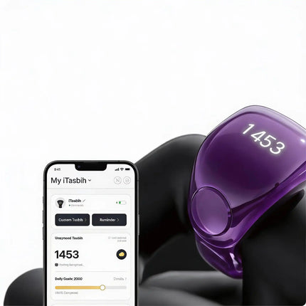 Weslamic new arrivals electronics itasbih ring black tasbeeh counter zikr smart ring electronics product hajj and umrah prayer