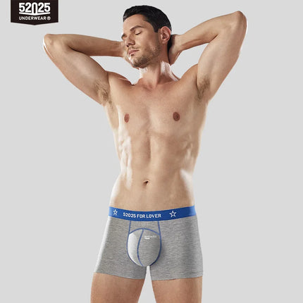 52025 Men's Viscose Boxers – 3D Capsule Support Pouch with Breathable Comfort, Adaptive Fit, Sculpted Lift and All-Day Comfort