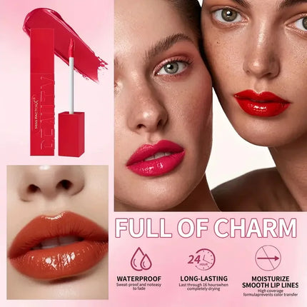 6-piece lip gloss set, moisturizing and brightening lip oil, long-lasting effect, exclusively for women