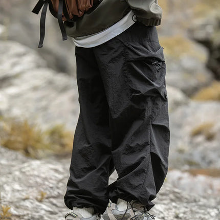 New Trendy New Men's Spring/Summer Breathable Outdoor Cargo Parachute Pants Leisure Hiking Mountaineering Water-resist Pants