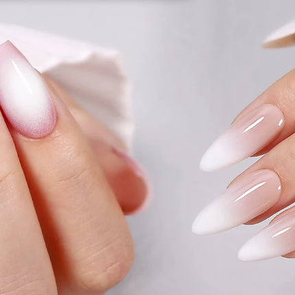 YOKEFELLOW 10ml Jelly Nude Gel Nail Polish High Quality Translucent Pink Nail Gel Varnish Soak Off UV Gel Polish Long Lasting