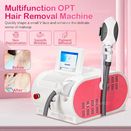 IpL E light OPT Laser Painless Permanent Hair Removal Machine 500000 Shots Remove Color Spots Redblood Acne Photon Rejuvena