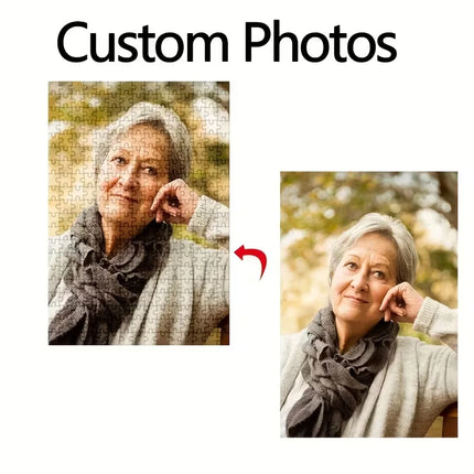 Personalized Custom Photo Puzzle Customize "Cardboard/wooden 35//120/500/1000 Pieces Jigsaw Puzzles for Adults Kids Toys "
