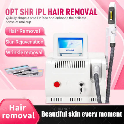 IpL E light OPT Laser Painless Permanent Hair Removal Machine 500000 Shots Remove Color Spots Redblood Acne Photon Rejuvena