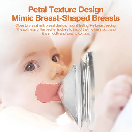 MAMIJOY Newborn Pacifier PP Round Head Cross Hole Food Grade Silicone For 0-6 Month Newborn Pacifier Baby Nipple BPAFREE BY05