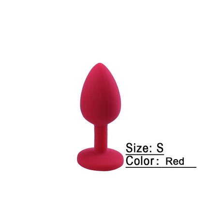 Soft Silicone Anal Plug Anal Toy Mini Bullet Vibrator Butt Plug Men Women Gay Couples Anal Prostate Stimulator Sex Toy for Adult