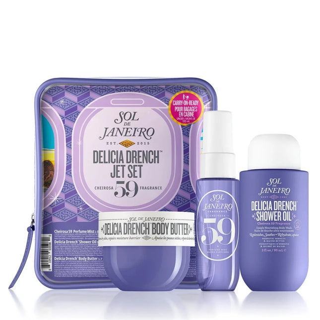 Sol De Janeiro 62 68 59 40 Set With 30ML Perfume Mist 90ML Shower Oil 50ML Body Butter Set Hair & Body Use with Long-Lasting
