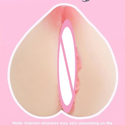 "Juicy Peach" Realistic Silicone Masturbator for Men – Squeezable Adult Sex Toy for Stress Relief