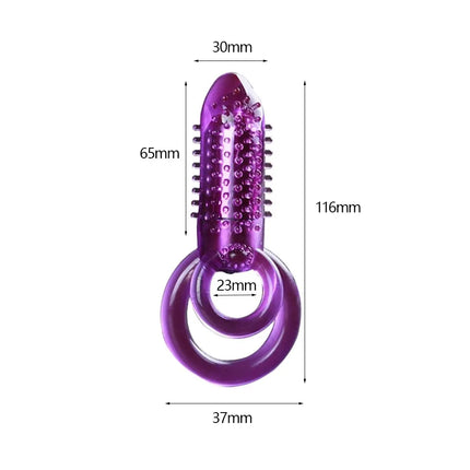 1/10 Frequency Penis Toys Clitoris Vibrators Clitoris Vibrators for Women Double Ring Cock Male Dildo Bullet Massage Vibrator