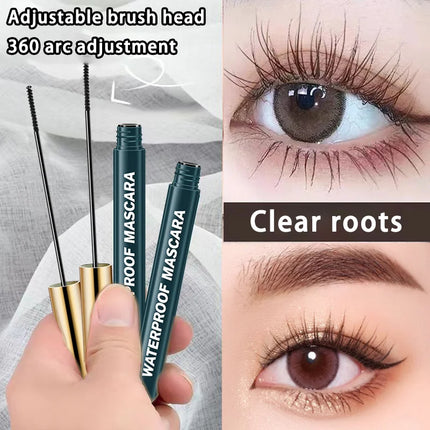 The Berg Honey Mascara is waterproof, long, curled, and the brush tip doesn't blend and dries quickly