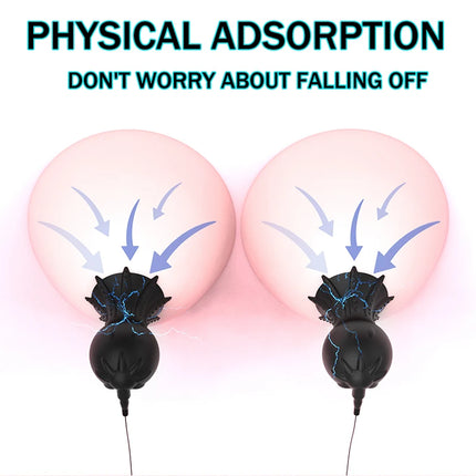 Electric Nipple Stimulator Electro Massage Silicone Breast Clamp 15m Wireless Remote 8 Modes 19 Levels USB Rechargeable