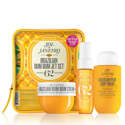 Sol De Janeiro 62 68 59 40 Set With 30ML Perfume Mist 90ML Shower Oil 50ML Body Butter Set Hair & Body Use with Long-Lasting