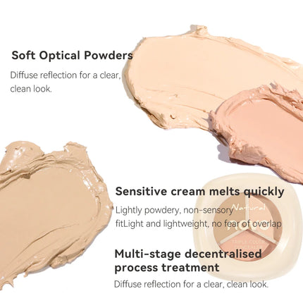 Three-color concealer palette, waterproof and long-lasting contouring effect, lightweight texture, can cover dark circles