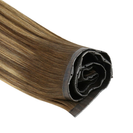 [New] Moresoo Butterfly Weft Hair Extensions Pu Hole Weft Hair Extension Add Volume Real Hair Invisible Double Sided Genius Weft
