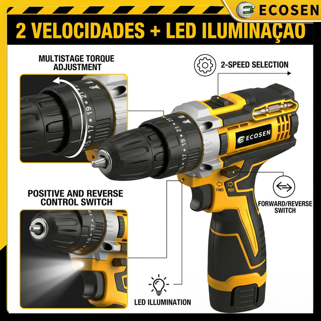 12V Cordless Drill Kit / Perceuse Sans Fil 12V