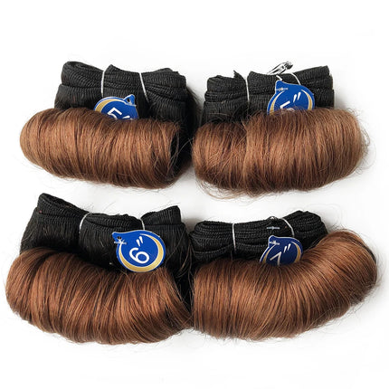 10A Raw Hair Indian Bouncy Curly Bundles 100% Virgin Human Hair Bundles 4 Bundles Deal Short Cut Hair Extensions