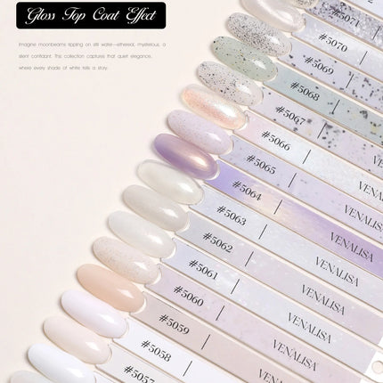 VENALISA 10ml Nail Gel Polish 108Colors HEMA/TPO Free UV LED SoakOff Long Lasting High Gloss Base TopCoat for Salon DIY Manicure