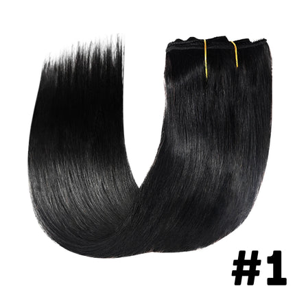 Brown Clip In Hair Extensions Real Human Hair Brazilian For Women Straight Hair 8pcs 120gram Remy Human Hair Thick Silky  Soft