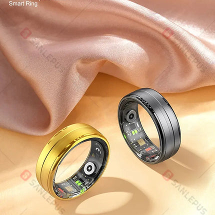 Ring for men women, pedometer, calorie counter, heart rate, sleep, oxygen and stress monitoring, compatible with Samsung,