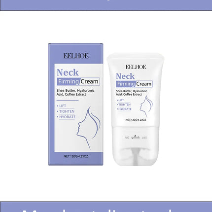 EELHOE Roll-On Firming Neck Massage Cream Daily Hydrating Nourishing Skin Care Lotion, Mild Gentle Moisturizing Care for Neck Area, Effectively Lift & Tighten Sagging Neck Skin, Fade Wrinkles & Fine Lines, Smooth Neck Texture