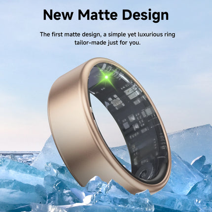 2026 Smart Ring Health Tracking High-capacity Battery IP68 Waterproof Real-Time Blood Oxygen Monitoring Lightweight Design