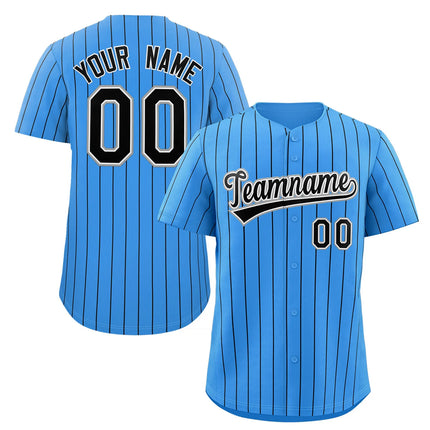 Custom Pinstripe Baseball Jersey Button Down Shirt Printed or Personalized Name Number for Men/Women/Youth