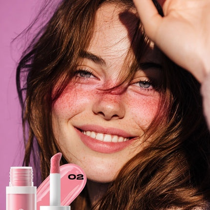 YOUNG VISION 3 Colors Lightweight Moisturizing Liquid Blush for Lips & Cheeks Highlighting & Color Showing Blush