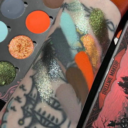 Shellwe Makeup · x Ghoul Co branded Series Nocturnal Flame Night Flame Eye Shadow Disk Chameleon Gothic Eyeshadow