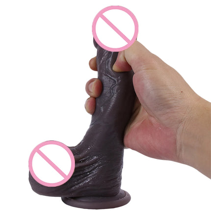 New Skin Double Penetration Realistic Dildo Big Huge Penis Suction Cup Cock Dick Anal Plug Sex Toys For Women Prostate Massager
