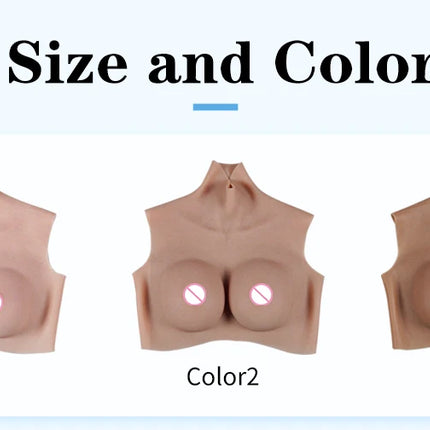 U-CHARMMORE New Process With Bloodshot Design Soft Silicone Breast Forms No-Oil Realistic Boobs For Transvestites