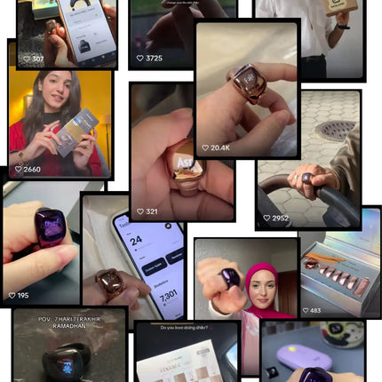 Weslamic new arrivals electronics itasbih ring black tasbeeh counter zikr smart ring electronics product hajj and umrah prayer