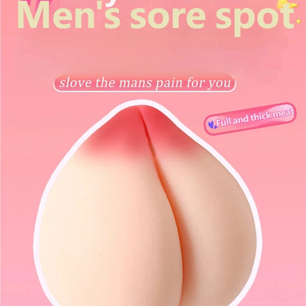 "Juicy Peach" Realistic Silicone Masturbator for Men – Squeezable Adult Sex Toy for Stress Relief