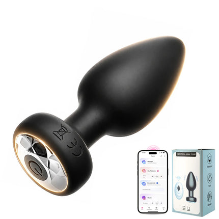 Wireless Bluetooth Anal Plug Vibrator Female Vagin Stimulator APP Remote Control Butt Plug Massager Adult Sex Toys for Man Women